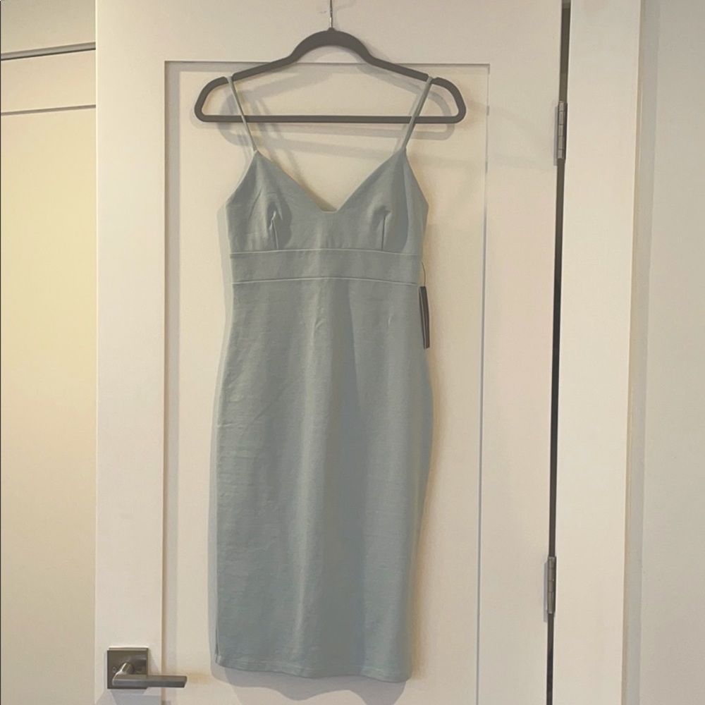 Lulu’s Light Blue Midi Bodycon Dress